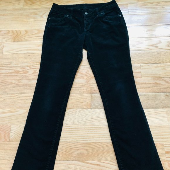 dELiA*s Bailey Women’s Black Corduroy Pants Size 8/10R - Picture 1 of 6